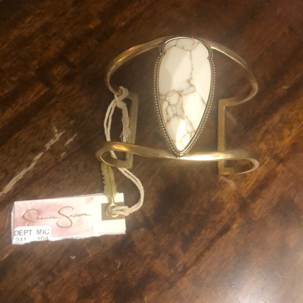 Jessica Simpson Cuff Stone Bracelet